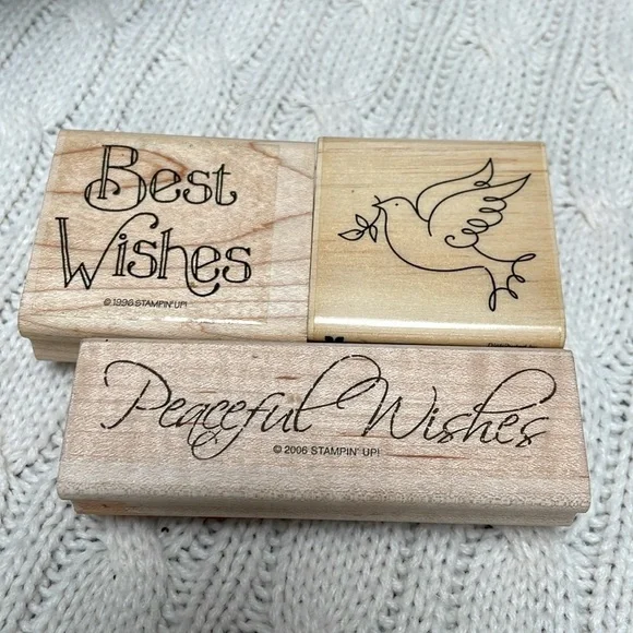 Wooden Stamp Set lot of 26 used stamps - Picture 9 of 10